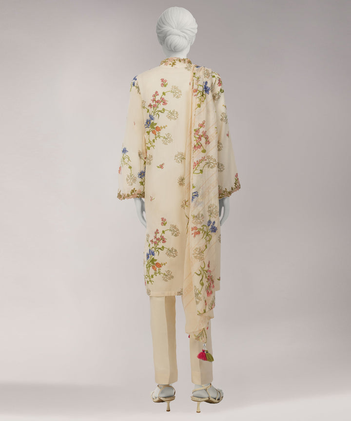 Lawn Multicolor Unstitched Suit - J. Junaid Jamshed
