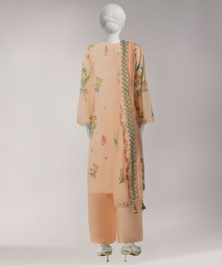 Lawn Multicolor Unstitched Suit - J. Junaid Jamshed