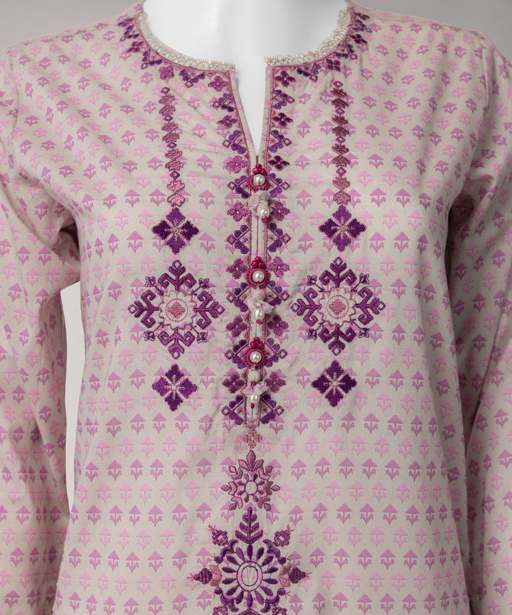 Lawn Multicolor Unstitched Suit - J. Junaid Jamshed