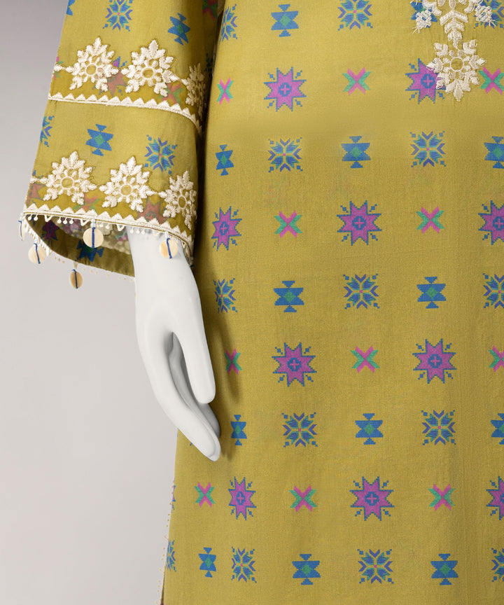 Lawn Multicolor Unstitched Suit - J. Junaid Jamshed