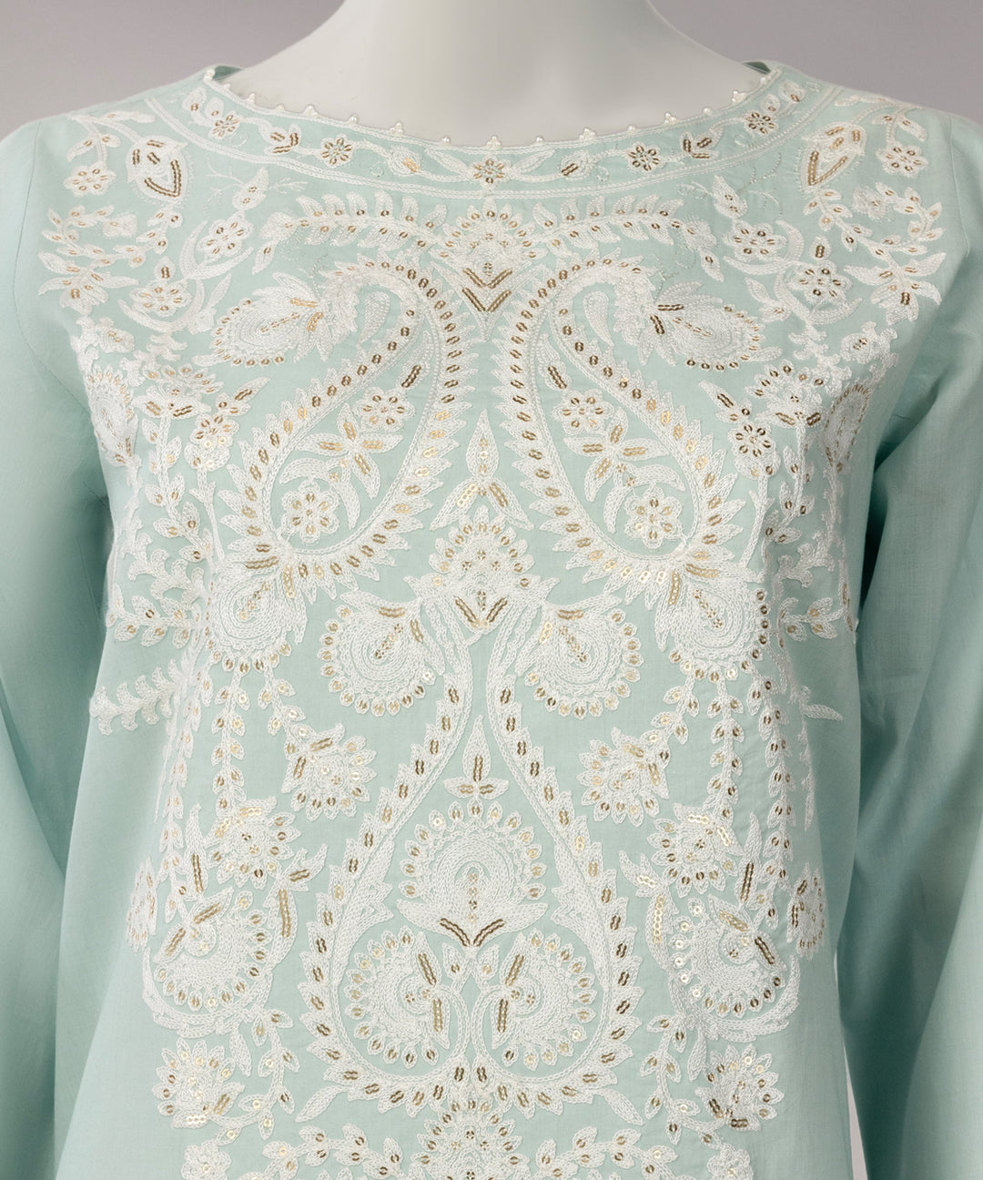 Lawn Sky Blue Unstitched Suit - J. Junaid Jamshed