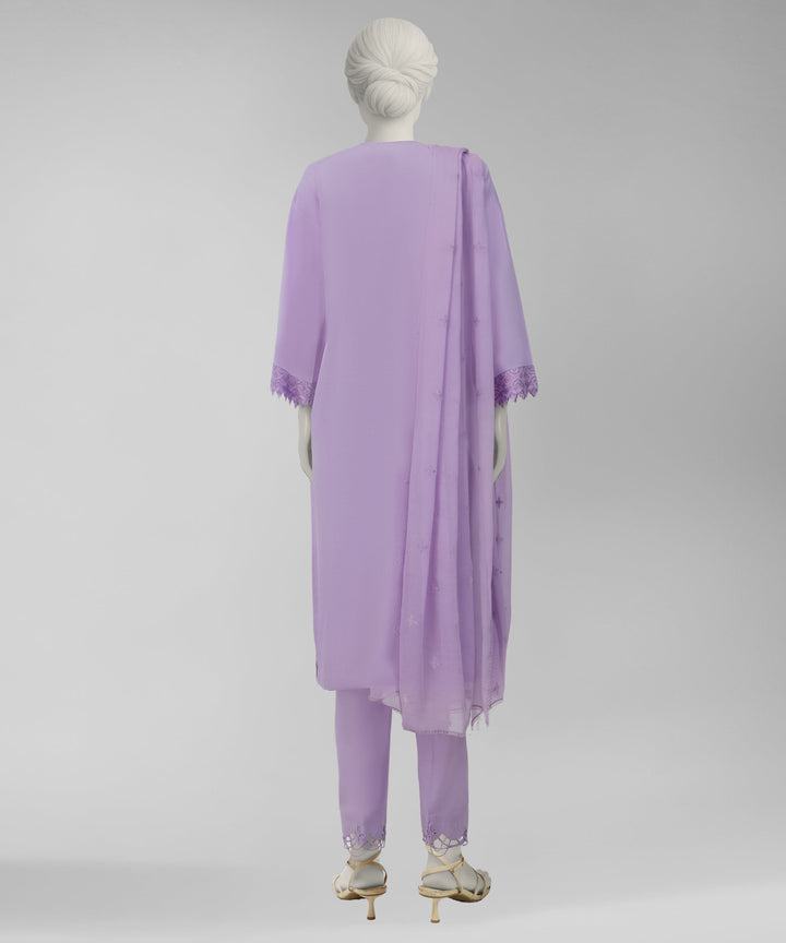Lawn Lilac Unstitched Suit - J. Junaid Jamshed
