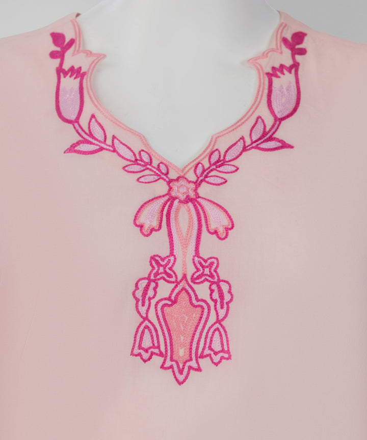 Lawn Pink Unstitched Suit - J. Junaid Jamshed