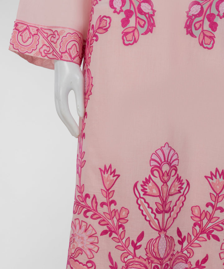 Lawn Pink Unstitched Suit - J. Junaid Jamshed