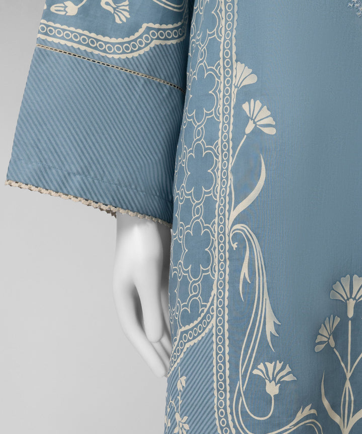 Liminal Blue Unstitched Suit - J. Junaid Jamshed