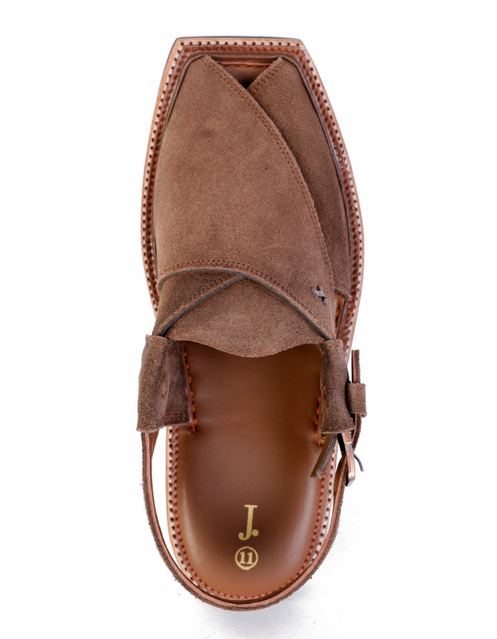 Brown Peshawari Chappal - J. Junaid Jamshed