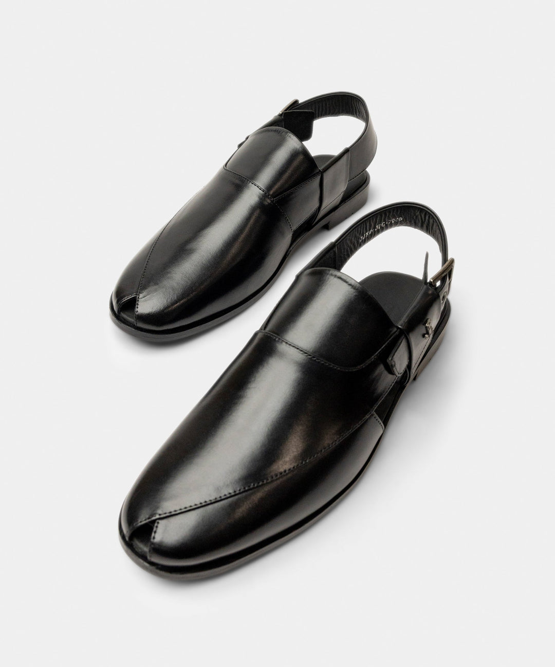 Black Peshawari Chappal - J. Junaid Jamshed