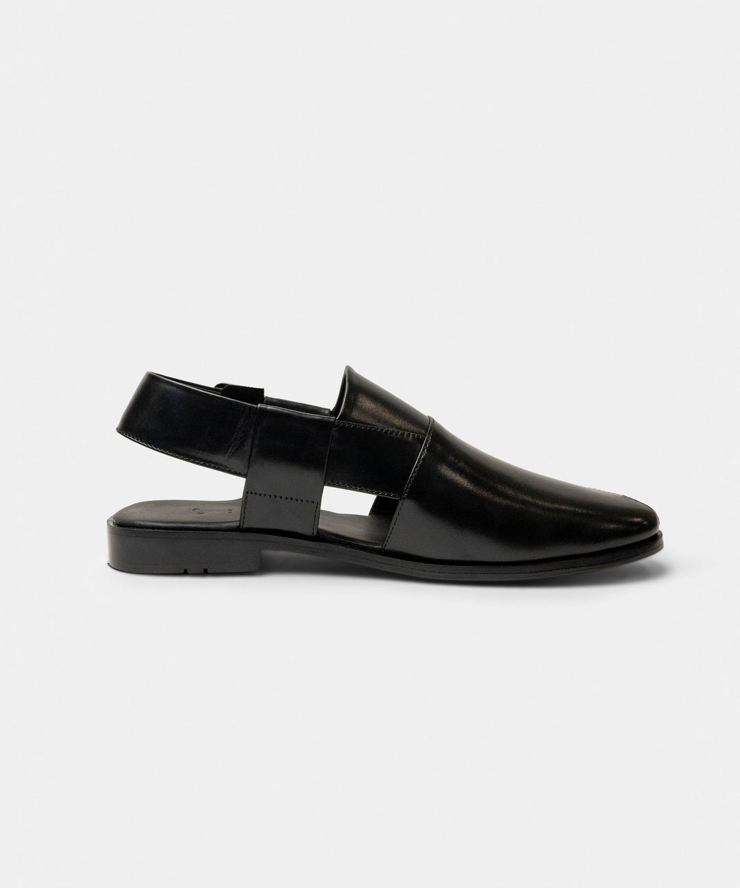 Black Peshawari Chappal - J. Junaid Jamshed