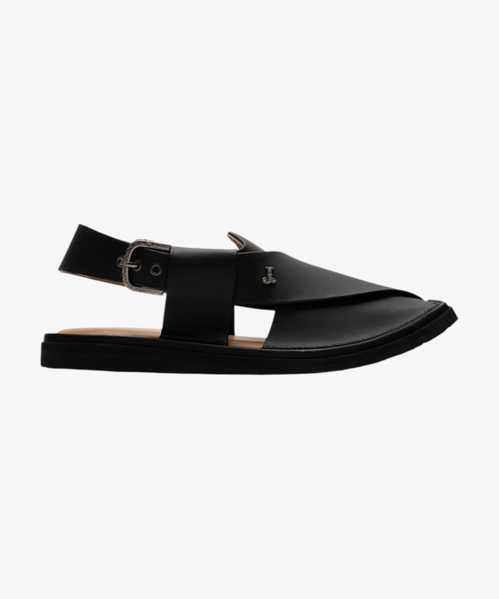 Plain Matt Black Footwear - J. Junaid Jamshed