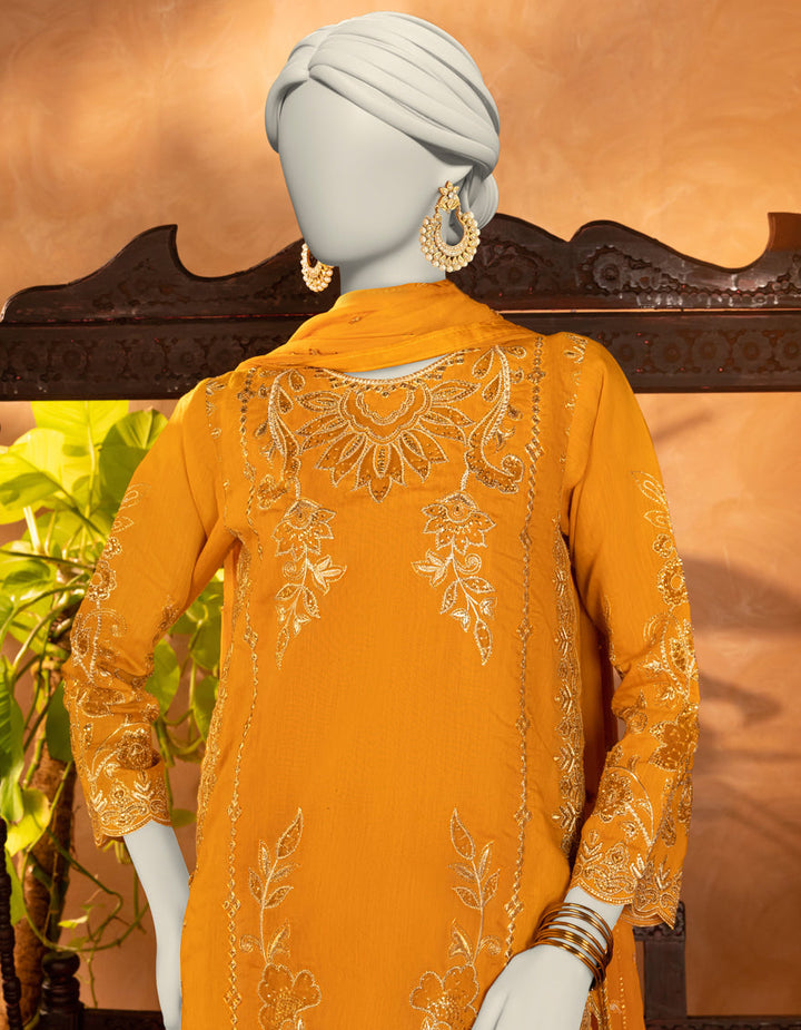 Paper Cotton Brown Stitched Suit - J. Junaid Jamshed