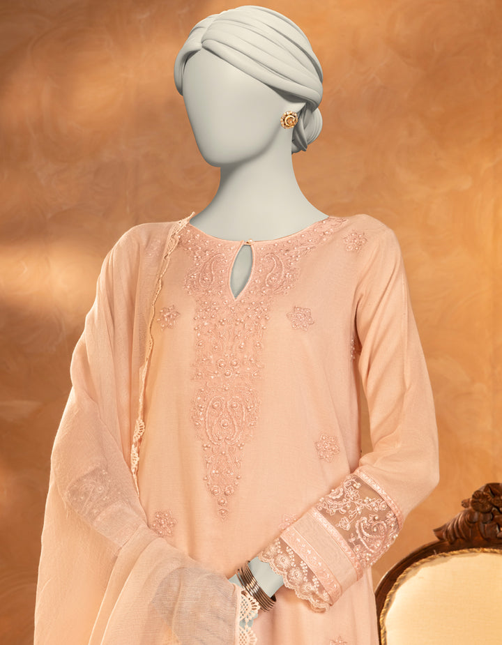 Khaddi Pink Stitched Suit - J. Junaid Jamshed