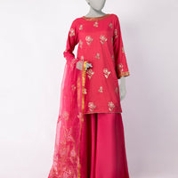 Paper Cotton Pink Stitched Suit - J. Junaid Jamshed