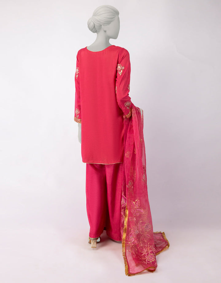 Paper Cotton Pink Stitched Suit - J. Junaid Jamshed