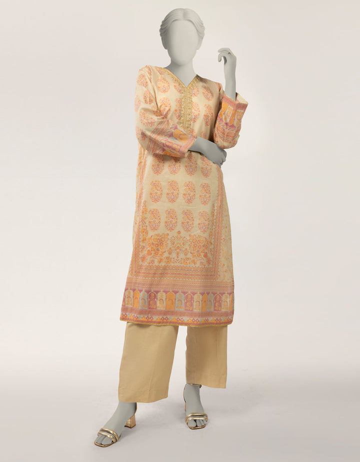 Lawn Multicolor Kurti - J. Junaid Jamshed
