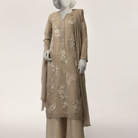Khaddi Grey Stitched Suit - J. Junaid Jamshed