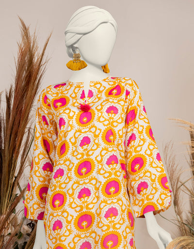 Liminal Yellow Kurti - J. Junaid Jamshed