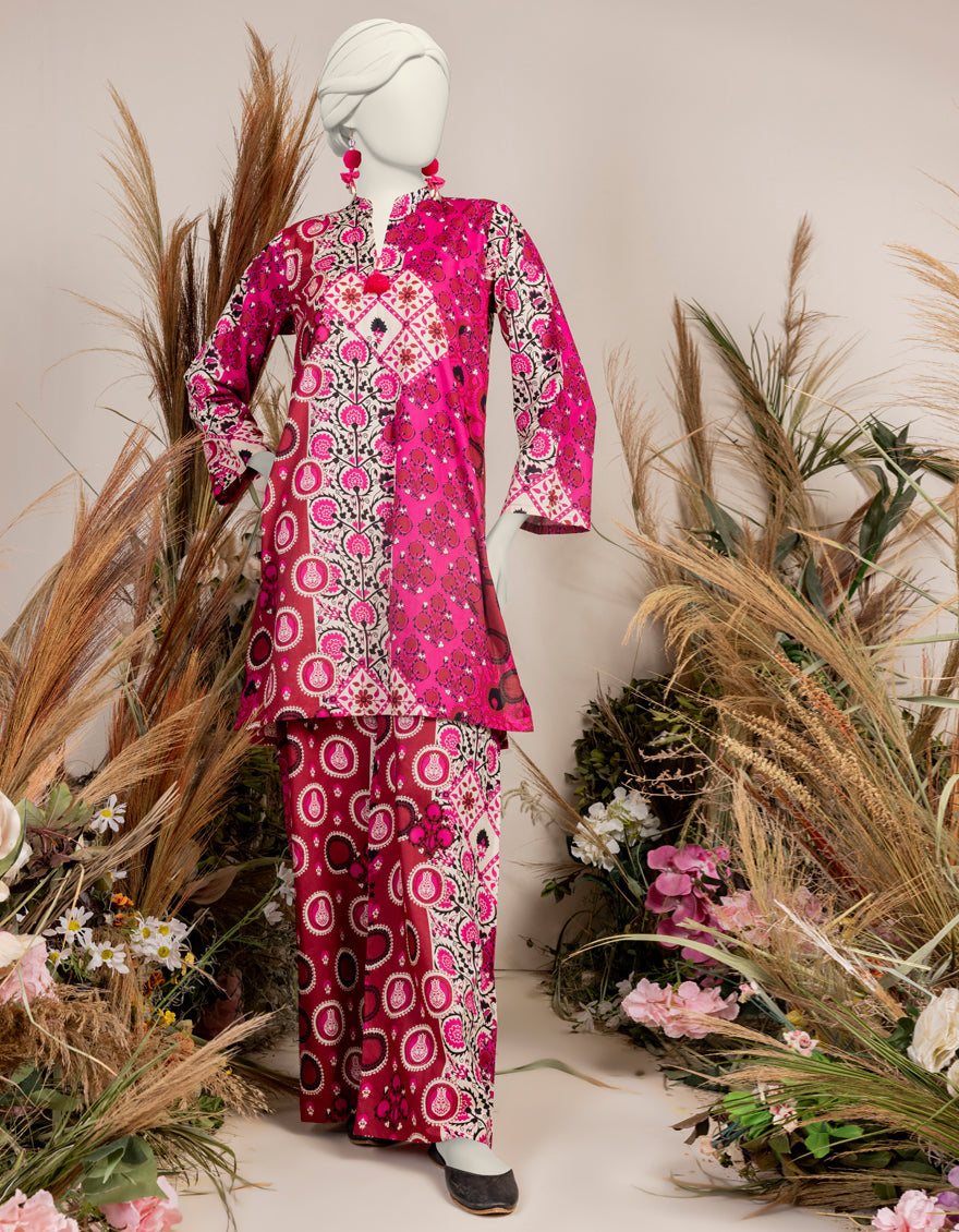 Liminal Pink Kurti - J. Junaid Jamshed