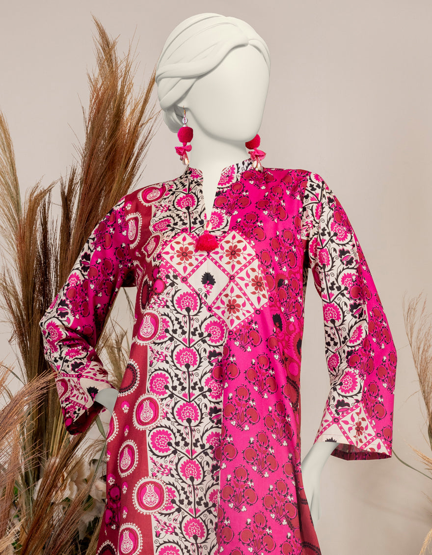 Liminal Pink Kurti - J. Junaid Jamshed