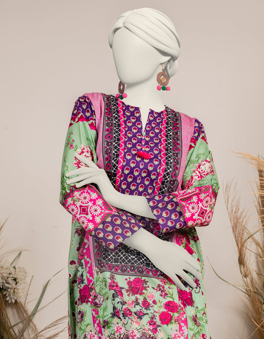 Printed Multi Kurti - J. Junaid Jamshed