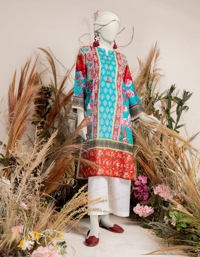 Printed Multi Kurti - J. Junaid Jamshed