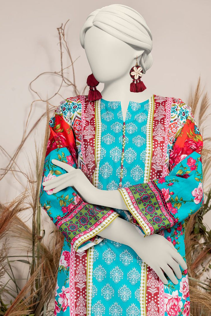 Printed Multi Kurti - J. Junaid Jamshed