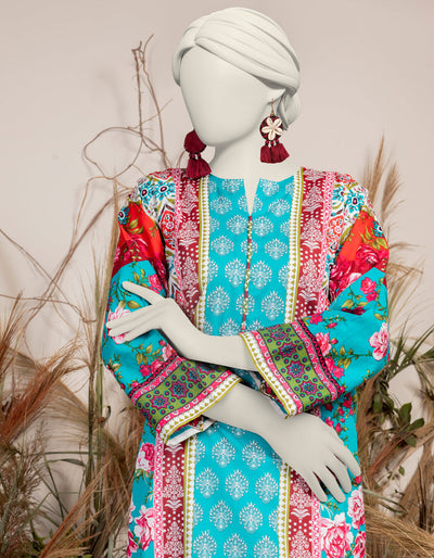 Printed Multi Kurti - J. Junaid Jamshed