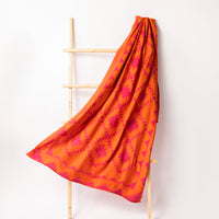 Jacquard Orange Shawl - J. Junaid Jamshed