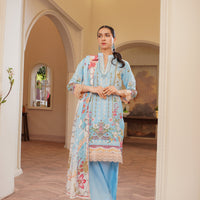 Azure Breeze - Lala Mashaal Stitched