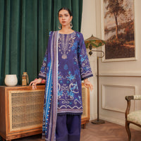 Celestial Indigo - Lala Mashaal Stitched