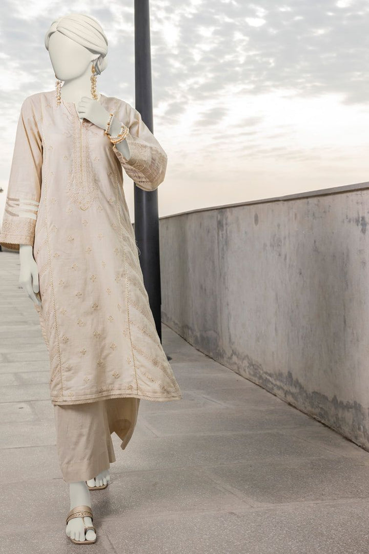 Dyed Brown Kurti - J. Junaid Jamshed