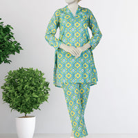 Lawn Blue Kurti - J. Junaid Jamshed
