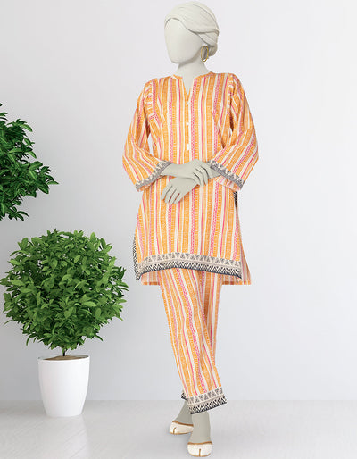 Lawn Multicolor Kurti - J. Junaid Jamshed