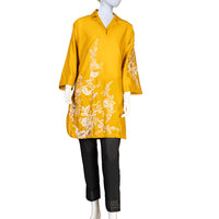 Lawn Yellow Kurti - J. Junaid Jamshed