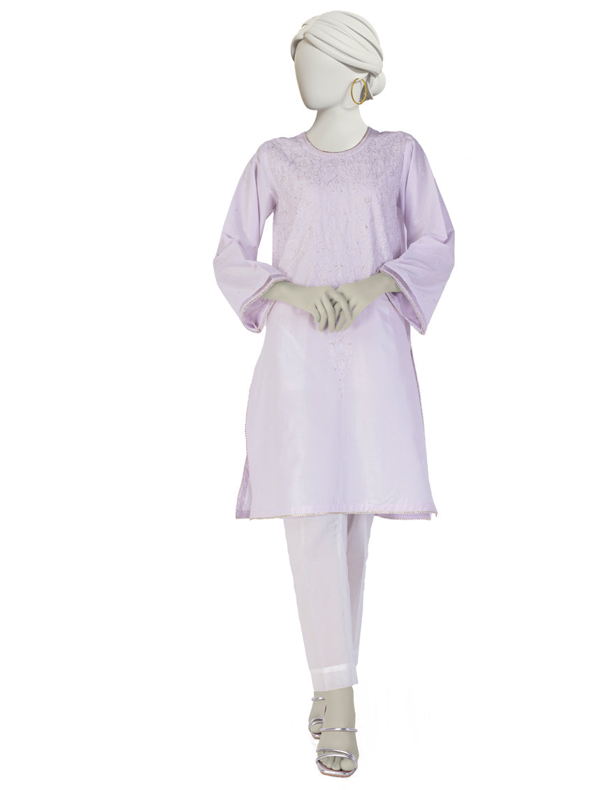 Lawn Purple Kurti - J. Junaid Jamshed