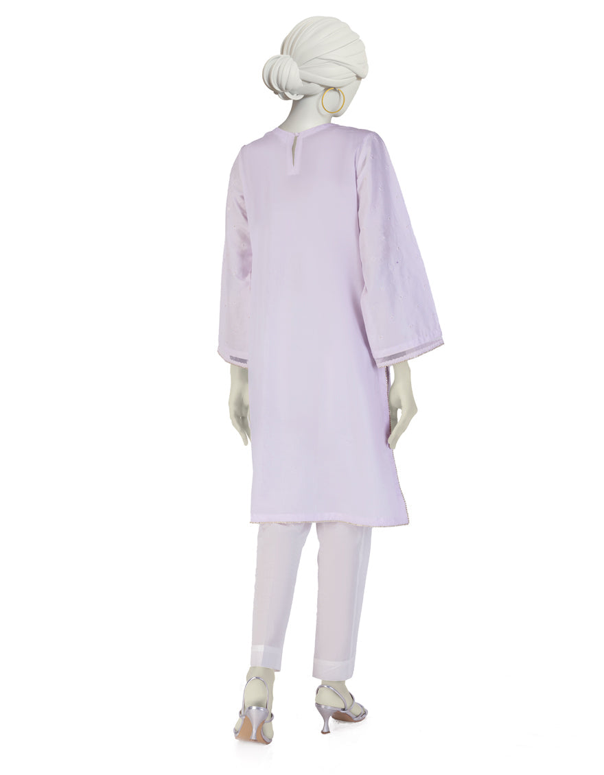 Lawn Purple Kurti - J. Junaid Jamshed