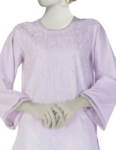 Lawn Purple Kurti - J. Junaid Jamshed