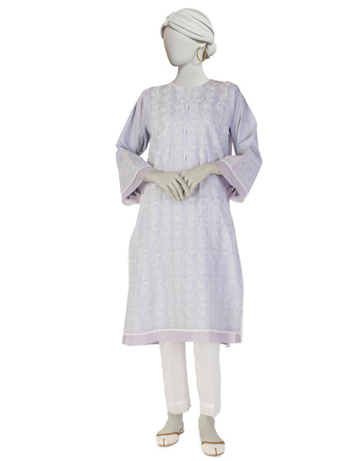 Lawn Purple Kurti - J. Junaid Jamshed