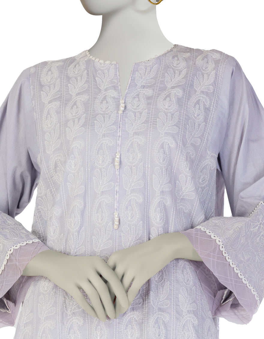 Lawn Purple Kurti - J. Junaid Jamshed