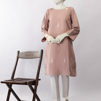 Lawn Peach Kurti - J. Junaid Jamshed
