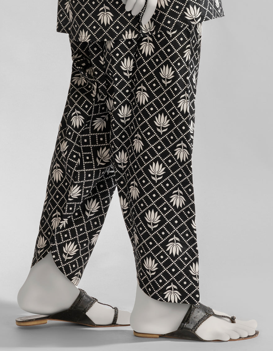 Lawn Black Shalwar - J. Junaid Jamshed