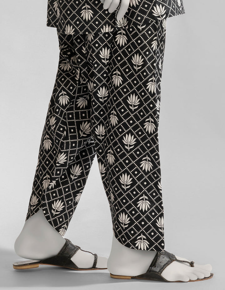 Lawn Black Shalwar - J. Junaid Jamshed