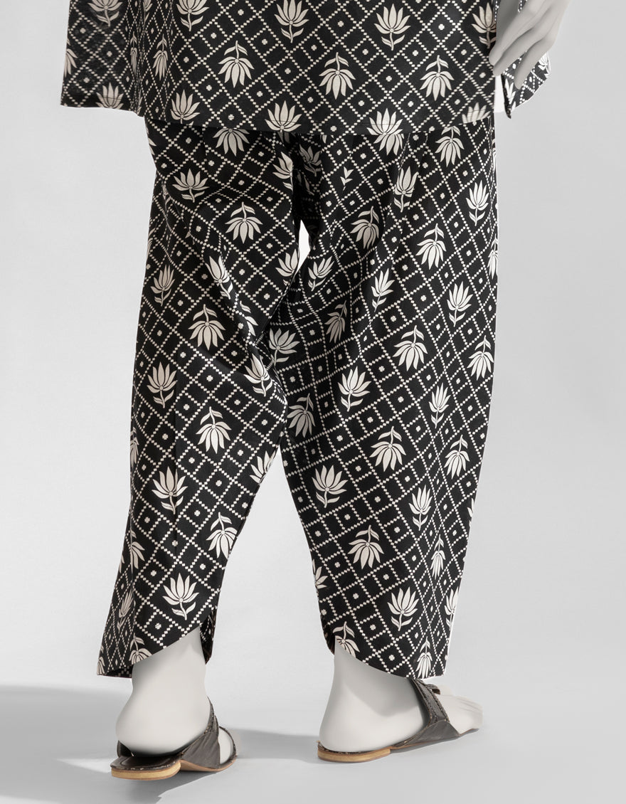 Lawn Black Shalwar - J. Junaid Jamshed