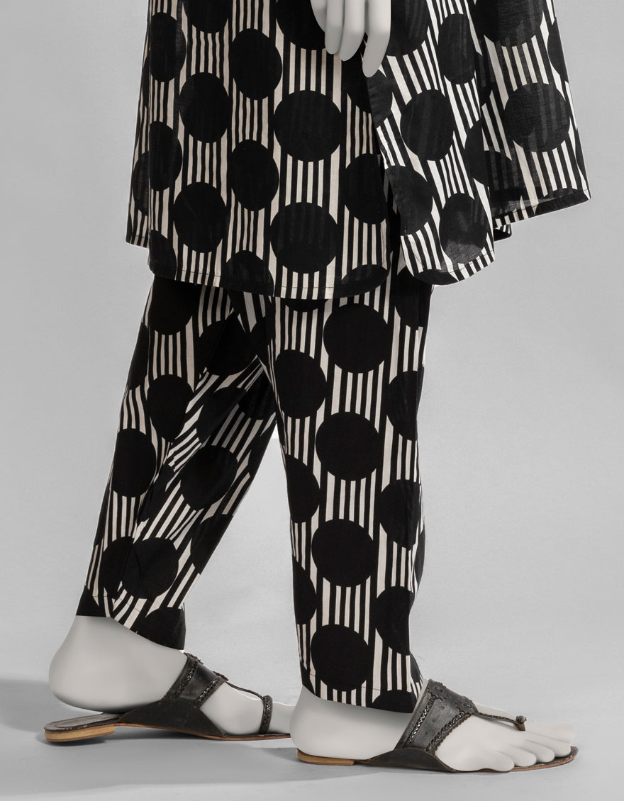 Lawn Black Shalwar - J. Junaid Jamshed