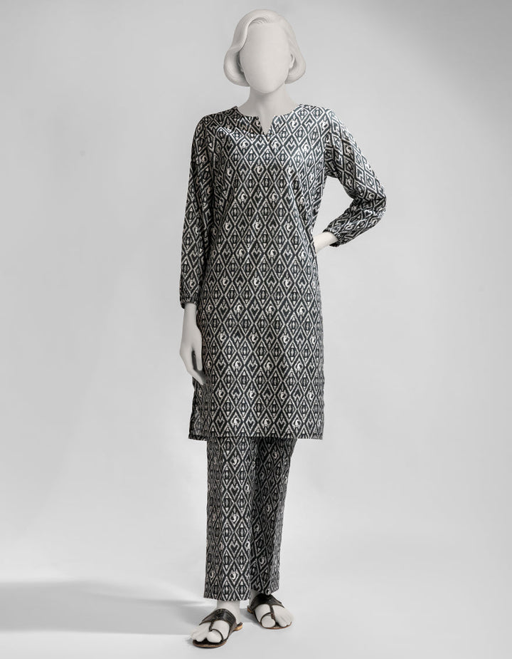 Lawn Black Kurti - J. Junaid Jamshed