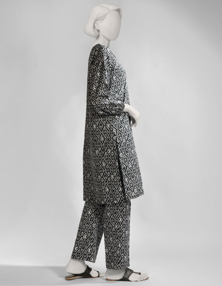 Lawn Black Kurti - J. Junaid Jamshed