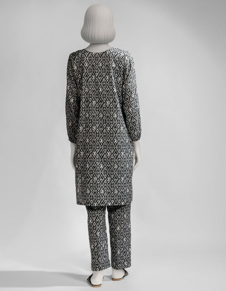 Lawn Black Kurti - J. Junaid Jamshed