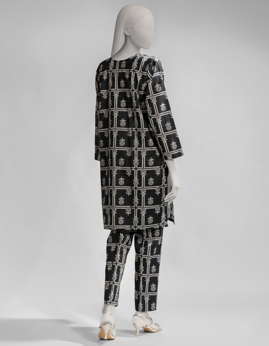 Lawn Black Kurti - J. Junaid Jamshed