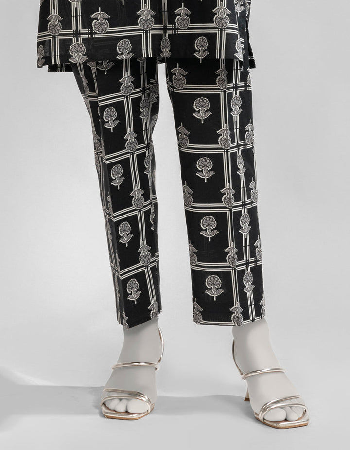 Lawn Black Trouser - J. Junaid Jamshed