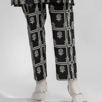 Lawn Black Trouser - J. Junaid Jamshed