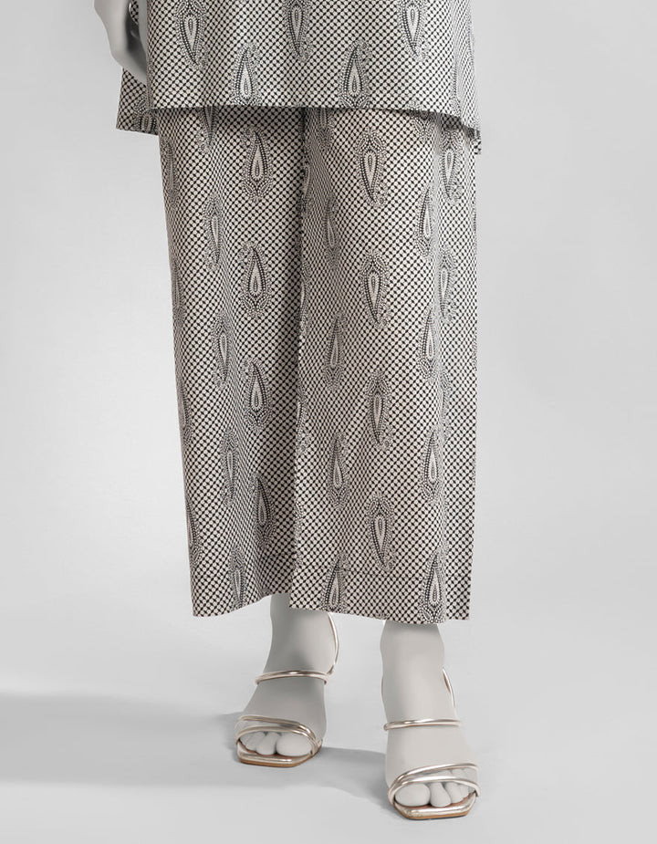 Lawn White Trouser - J. Junaid Jamshed